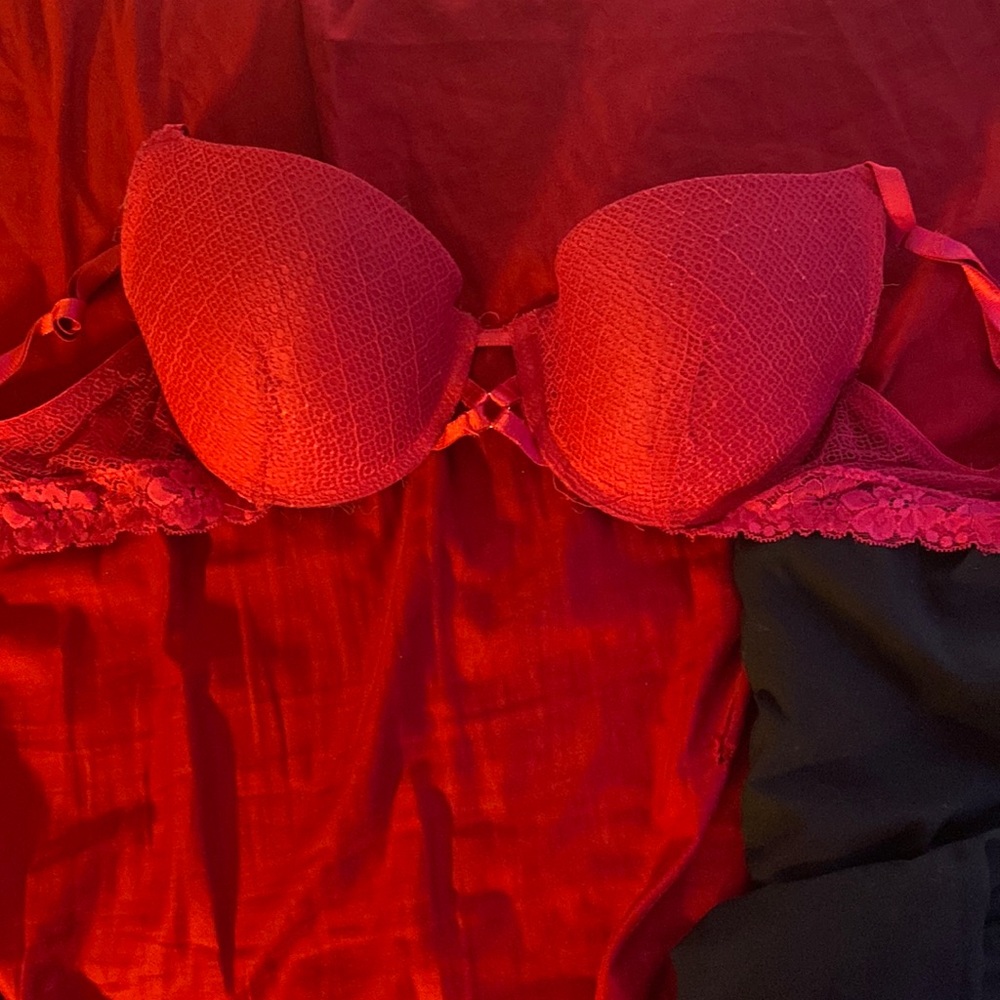Pink bra